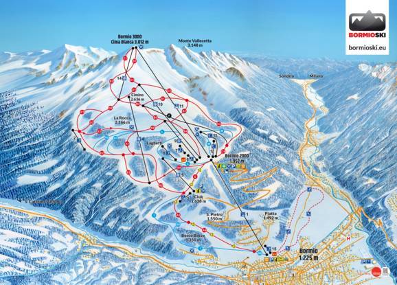 Trail Map Bormio – Cima Bianca