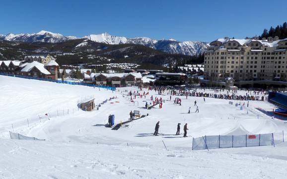 Family ski resorts Montana – Families and children Big Sky Resort