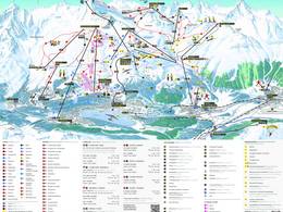 Trail map St. Moritz – Corviglia