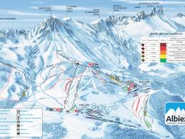 Trail map Albiez-Montrond