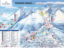 Trail map Tatranská Lomnica