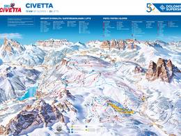 Trail map Civetta – Alleghe/Selva di Cadore/Palafavera/Zoldo