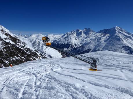 Snow reliability Magic Pass – Snow reliability Saas-Fee