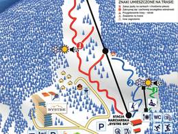 Trail map Bystre – Baligród