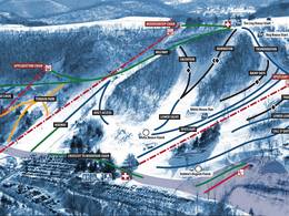 Trail map Mt. La Crosse