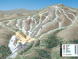 Trail map Oak Mountain