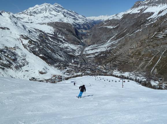 Solaise run in Val d´Isère 