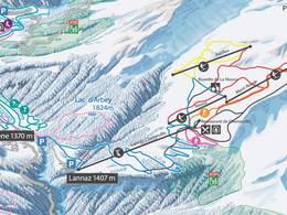 Trail map Evolène
