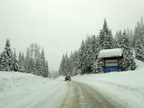Selkirk Mountains: access to ski resorts and parking at ski resorts – Access, Parking Whitewater – Nelson