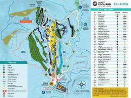 Trail map Mont Edouard – L'Anse-Saint-Jean