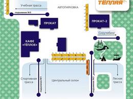 Trail map Teplaya Gora