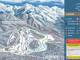 Trail map Fairmont Hot Springs