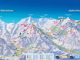 Trail map Ski Juwel Alpbachtal Wildschönau