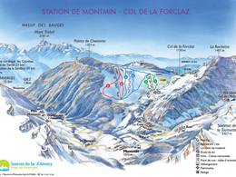 Trail map Montmin