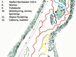 Trail map Vångabacken