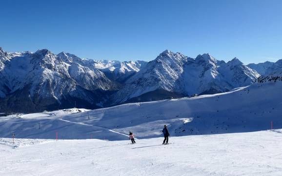 Lower Engadine (Unterengadin): size of the ski resorts – Size Scuol – Motta Naluns