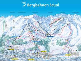 Trail map Scuol – Motta Naluns