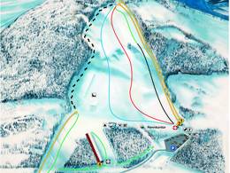 Trail map Kolsås Skisenter