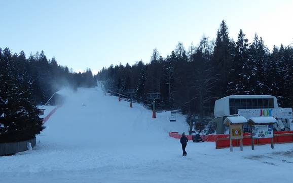 Skiing near Ruffrè