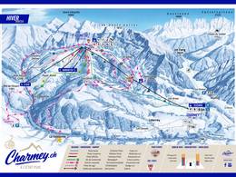 Trail map Charmey