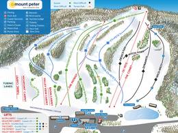 Trail map Mount Peter