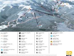 Trail map Bakuriani