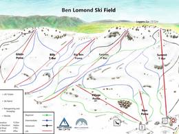 Trail map Ben Lomond