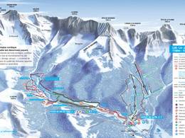 Trail map La Jarjatte – Lus-la-Croix-Haute