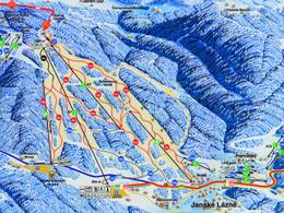 Trail map Černá hora – Janské Lázně