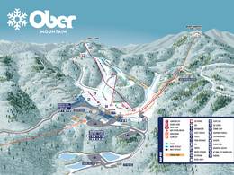 Trail map Ober Gatlinburg