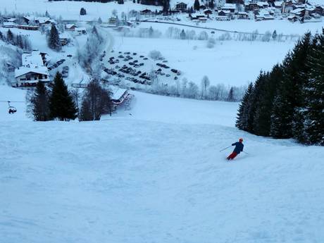 Ski resorts for advanced skiers and freeriding Tannheimer Tal – Advanced skiers, freeriders Wannenjoch/Rohnenspitze – Schattwald/Zöblen