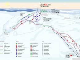 Trail map Oslo – Tryvann (Skimore)