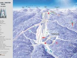 Trail map Gače