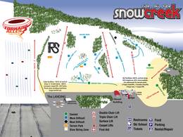 Trail map Snow Creek