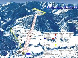 Trail map Bučník – Polomka