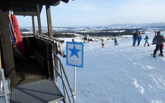 Allgäuer Seenland (Allgäuer Lakeland): orientation within ski resorts – Orientation Schwärzenlifts – Eschach