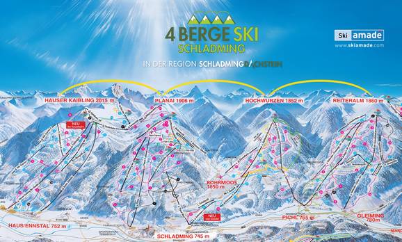 Schladming – Planai/Hochwurzen/Hauser Kaibling/Reiteralm (4-Mountain Ski Area)