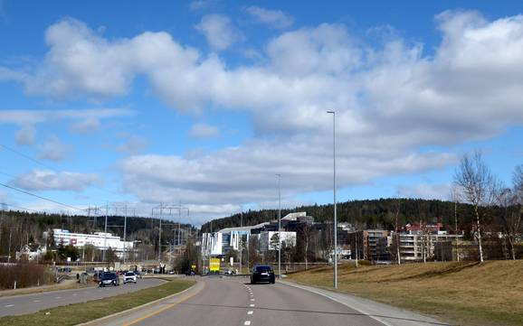 Akershus: access to ski resorts and parking at ski resorts – Access, Parking SNØ
