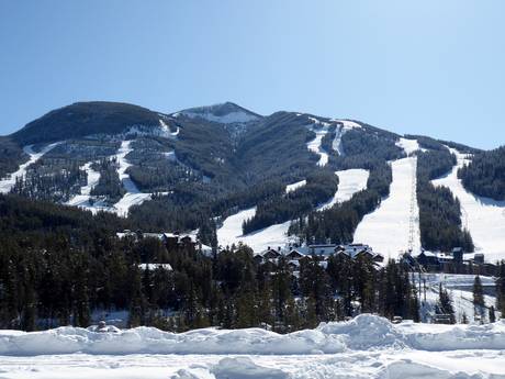 Purcell Mountains: size of the ski resorts – Size Panorama