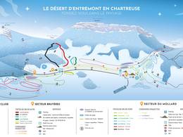 Trail map Le Désert d'Entremont