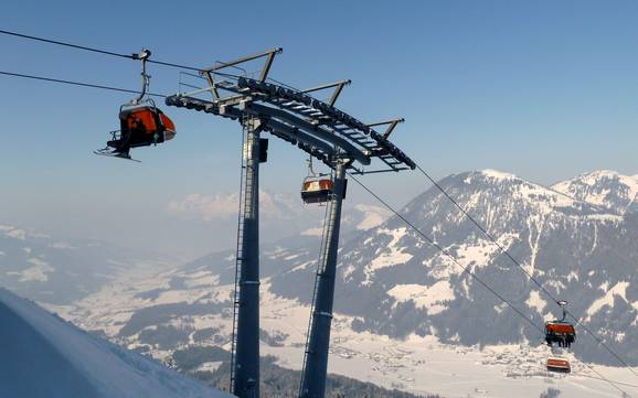 Lofer and Leogang Mountains: best ski lifts – Lifts/cable cars Buchensteinwand (Pillersee) – St. Ulrich am Pillersee/St. Jakob in Haus/Hochfilzen