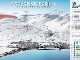 Trail map Dalvík