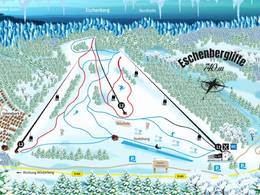 Trail map Eschenberg – Niedersfeld