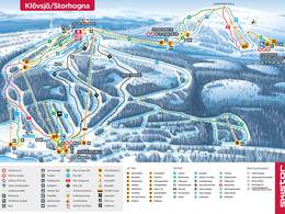 Trail map Klövsjö/Storhogna