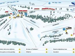 Trail map Žagarkalns