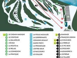 Trail map Le Chantecler
