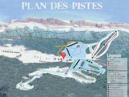 Trail map Col de Marcieu – Saint Bernard du Touvet