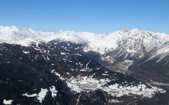 Valdidentro: size of the ski resorts – Size Cima Piazzi/San Colombano – Isolaccia/Oga