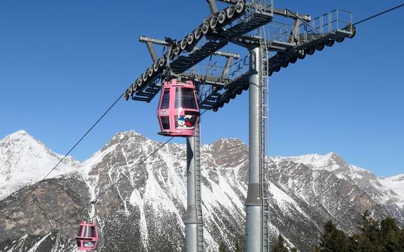 Valdidentro: best ski lifts – Lifts/cable cars Cima Piazzi/San Colombano – Isolaccia/Oga Valdidentro: best ski lifts – Lifts/cable cars Cima Piazzi/San Colombano – Isolaccia/Oga