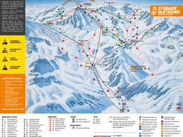 Trail map Stubai Glacier (Stubaier Gletscher)